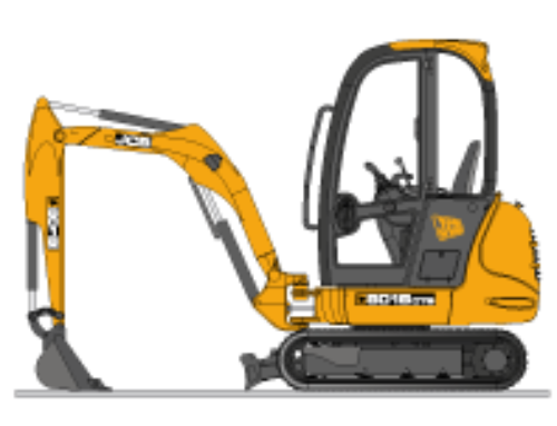 Minikraan JCB 8018