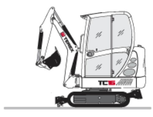 Minikraan Terex TC16